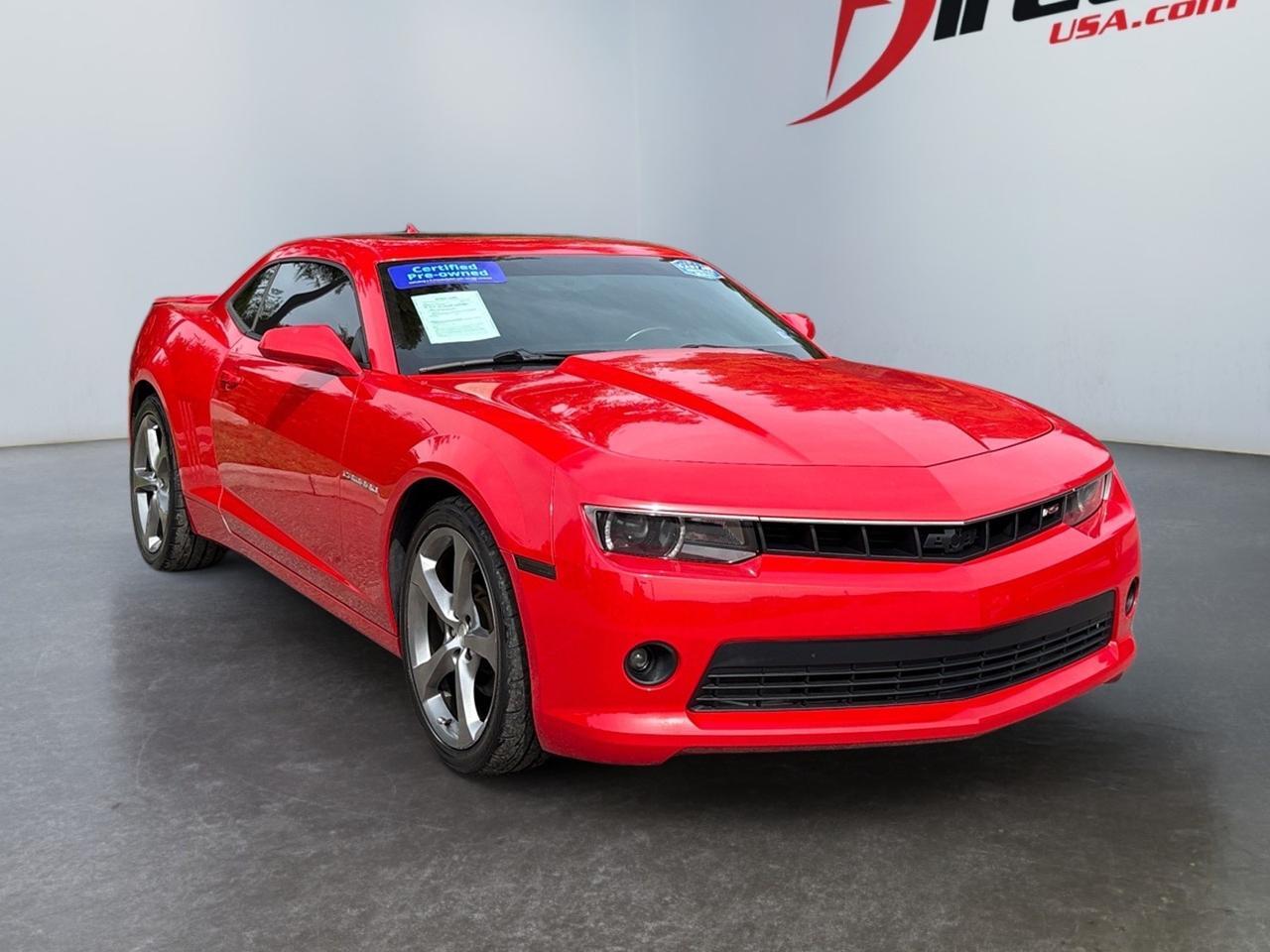 2014 Chevrolet Camaro LT, PADDLE SHIFTERS, REAR SPOILER, PANDORA APP, BLUETOOTH, TINTED WINDOWS, SUNROOF, PUSH BUTTON START, POWER TRUNK, ONLY 38K MILES, CLEAN CARFAX, FIRE UP THE ROAD!