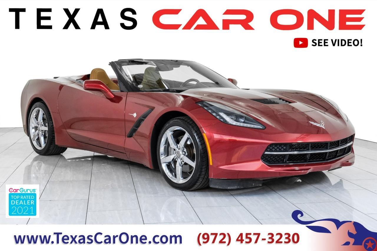 2014 Chevrolet Corvette Convertible STINGRAY 2LT AUTOMATIC HEADUP DISPLAY NAVIGATION LEATHER SEATS REAR CAMERA KEYLESS START Carrollton TX