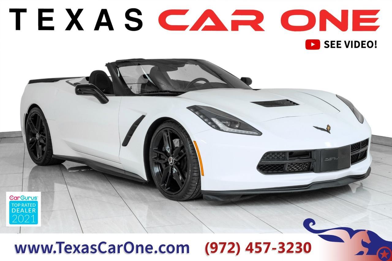 2014 Chevrolet Corvette Convertible STINGRAY Z51 AUTOMATIC HEADUP DISPLAY NAVIGATION LEATHER SEATS REAR CAMERA KEYLESS START