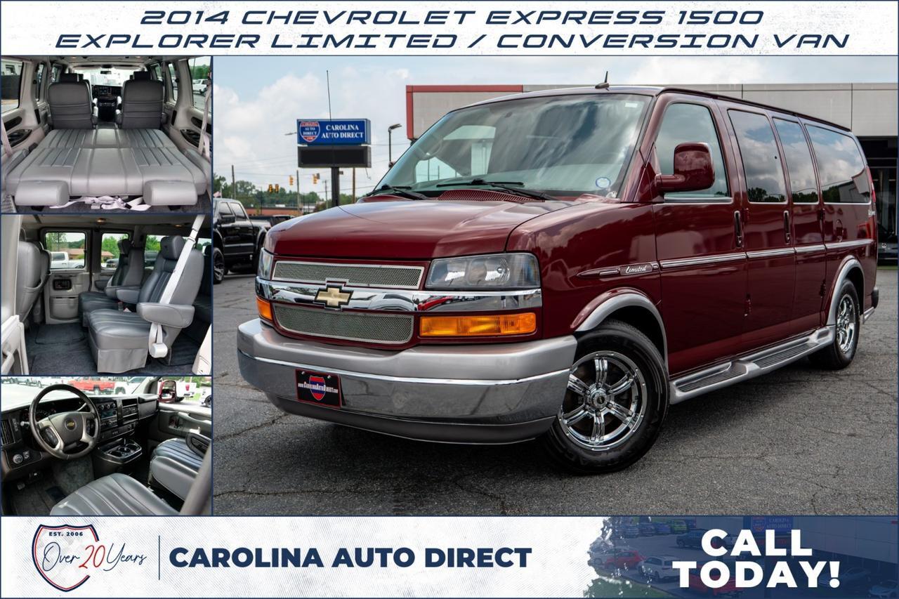 2014 Chevrolet Express 1500 / Explorer Limited / Conversion Van / Rear Sofa!