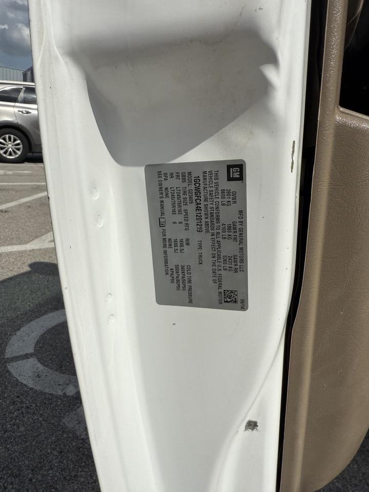 2014 Chevrolet Express 2500 Cargo Van Collinsville OK
