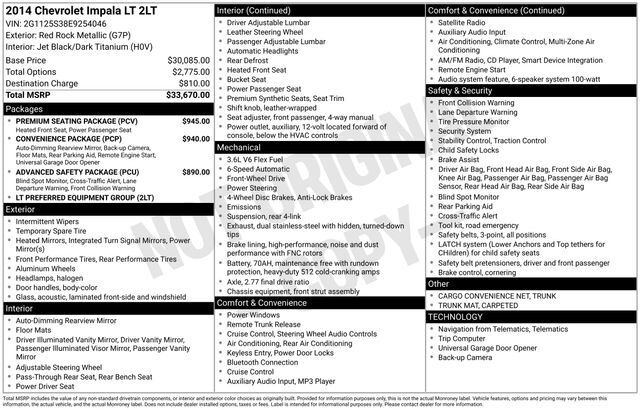 2014 Chevrolet Impala LT Raleigh NC