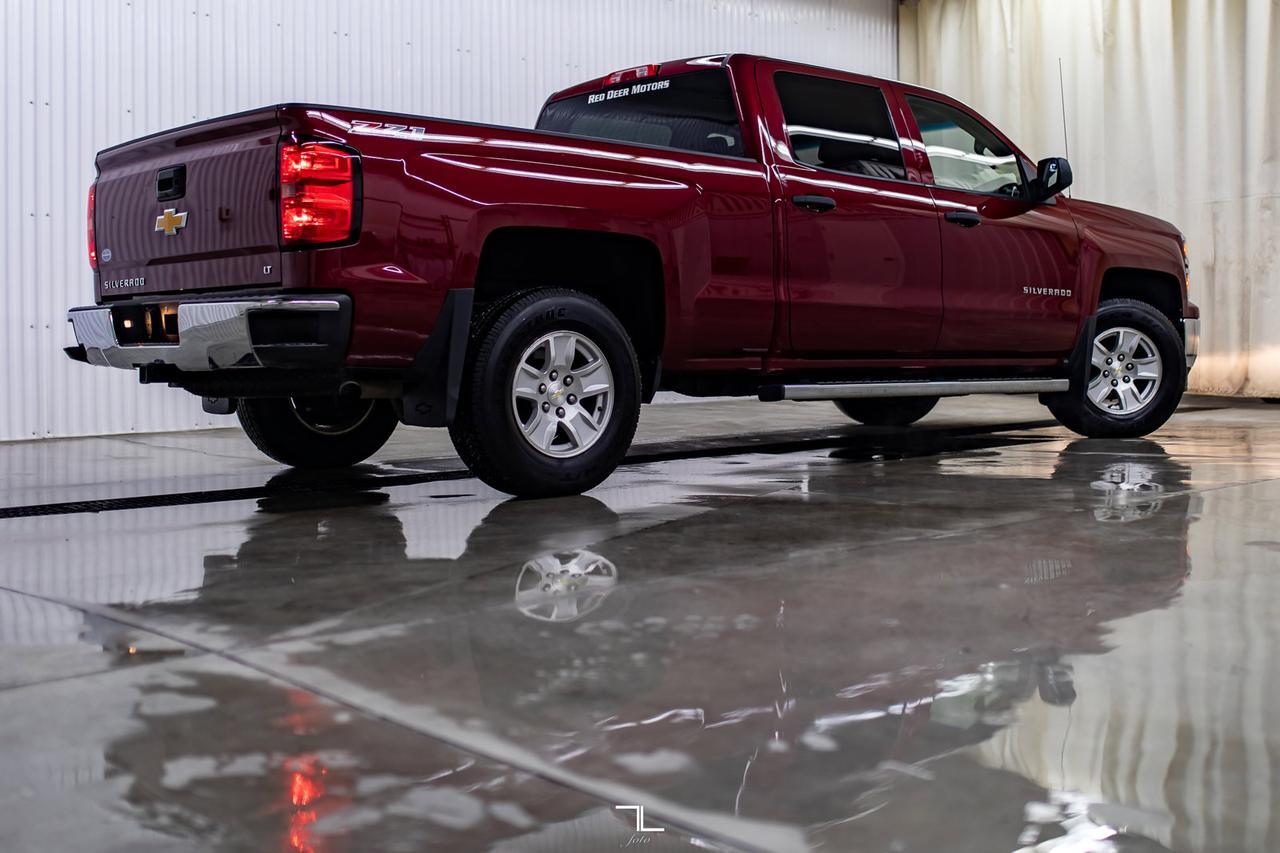 2014 Chevrolet Silverado 1500 4x4 Crew Cab LT Z71 Longbox BCam Heated Seats Red Deer AB