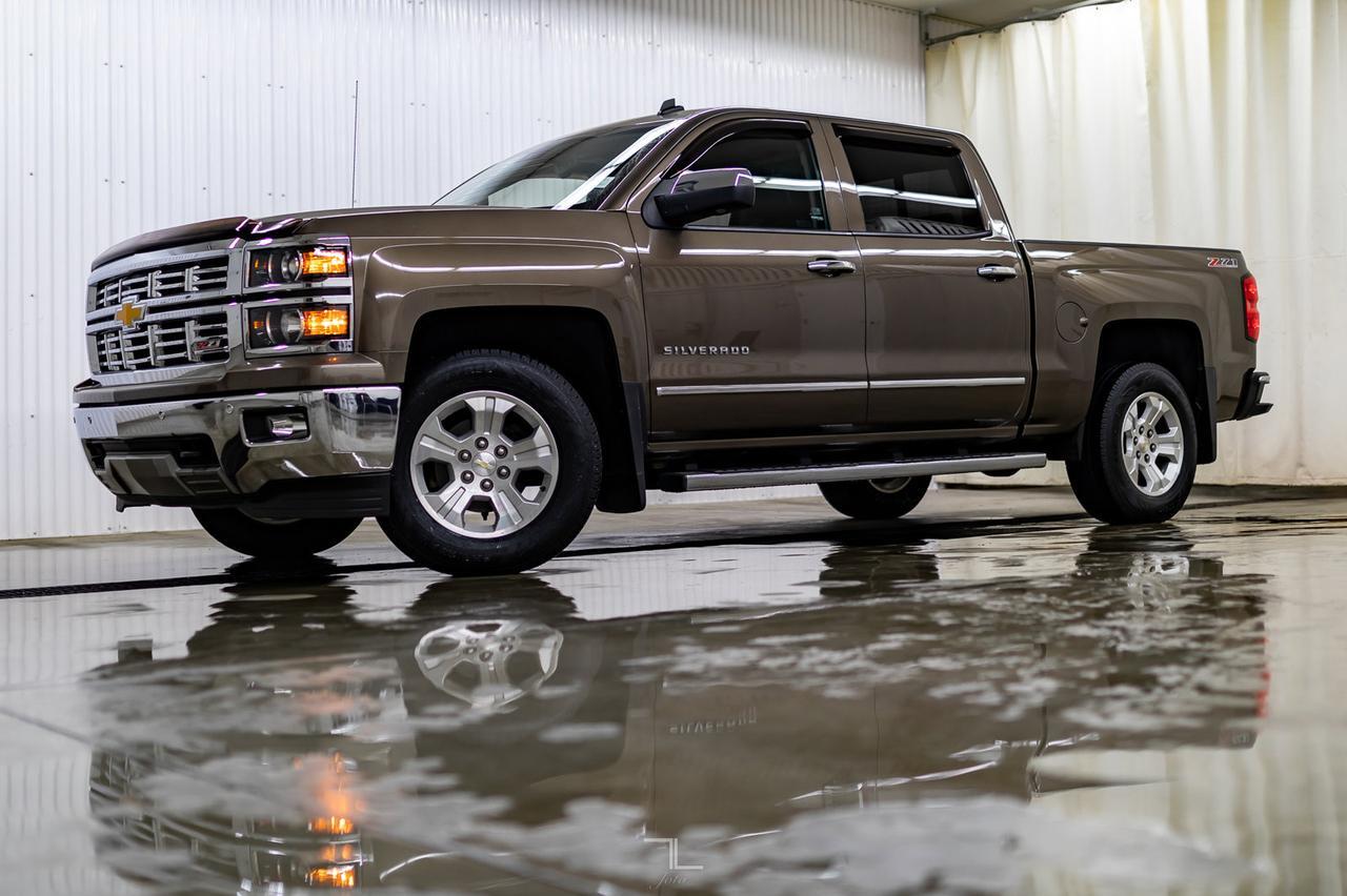 2014 Chevrolet Silverado 1500 4x4 Crew Cab LTZ Z71 Leather Roof Nav BCam Red Deer AB