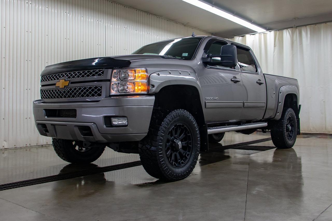 2014 Chevrolet Silverado 3500HD 4x4 Crew Cab LTZ Diesel 6" Lift Wheels Red Deer AB