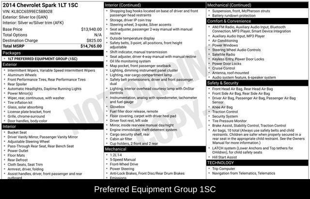 2014 Chevrolet Spark 1LT Raleigh NC