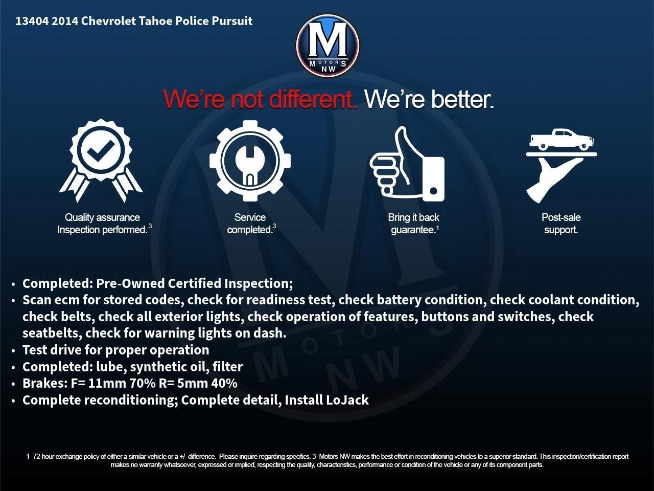 2014 Chevrolet Tahoe Police