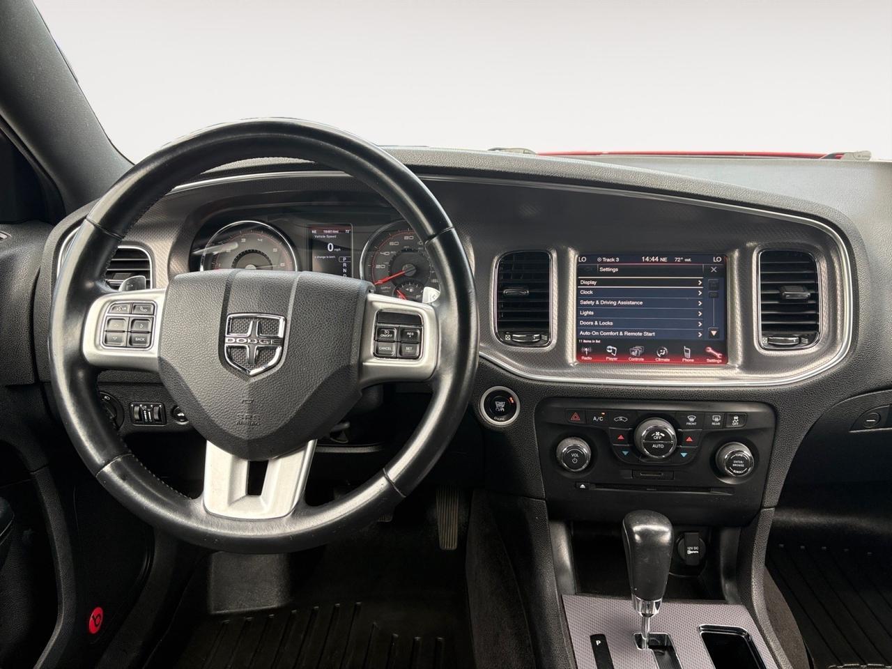2014 Dodge Charger RT, PREMIUM BEATS BY DRE SOUND SYSTEM, HEATED SEATS, BLUETOOTH, NAVIGATION, REMOTE START, REAR SPOILER, PADDLE SHIFTERS, KEYLESS START, LOW MILES, CHARGE THE ROAD IN THIS R/T!