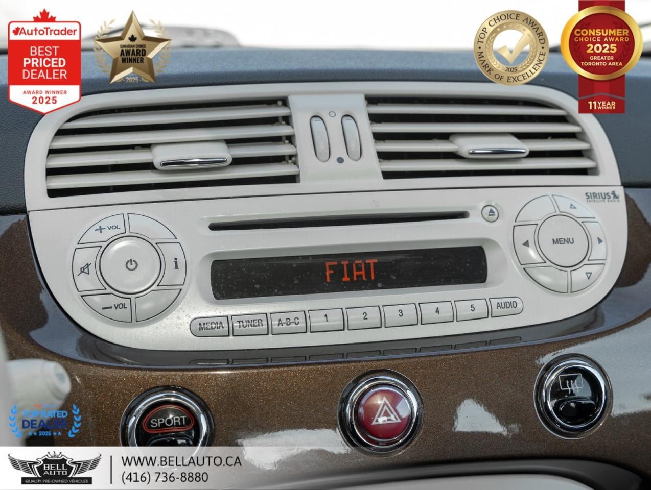 2014 FIAT 500 Lounge | SUNROOF | LTHR | HTDSEATS | CDPLAYER | NOACCIDENT Toronto ON