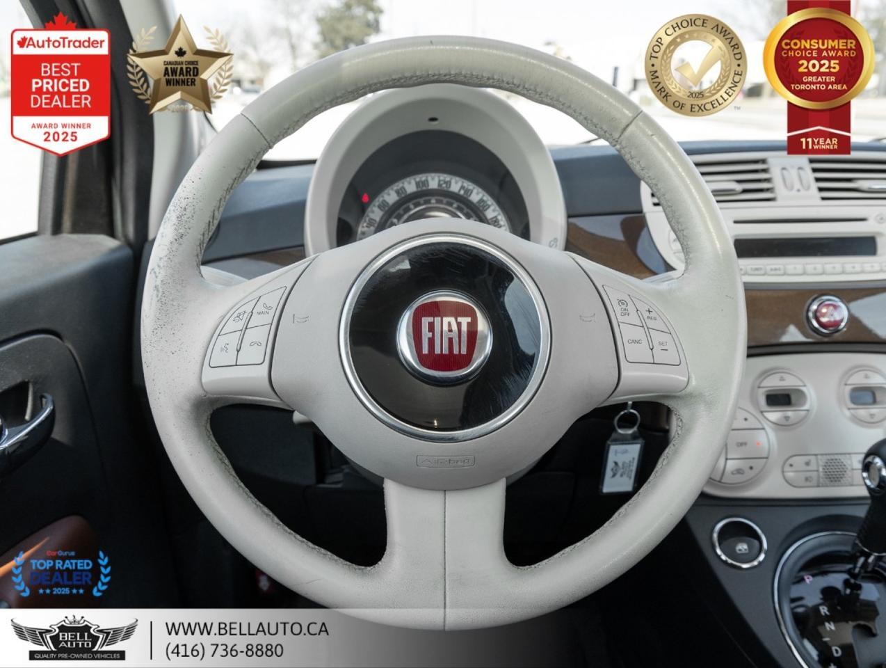 2014 FIAT 500 Lounge | SUNROOF | LTHR | HTDSEATS | CDPLAYER | NOACCIDENT Toronto ON