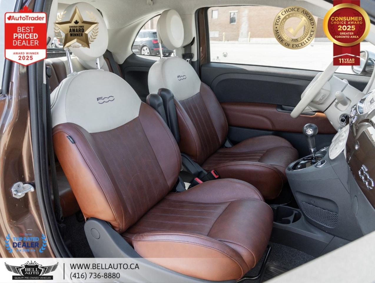 2014 FIAT 500 Lounge | SUNROOF | LTHR | HTDSEATS | CDPLAYER | NOACCIDENT Toronto ON