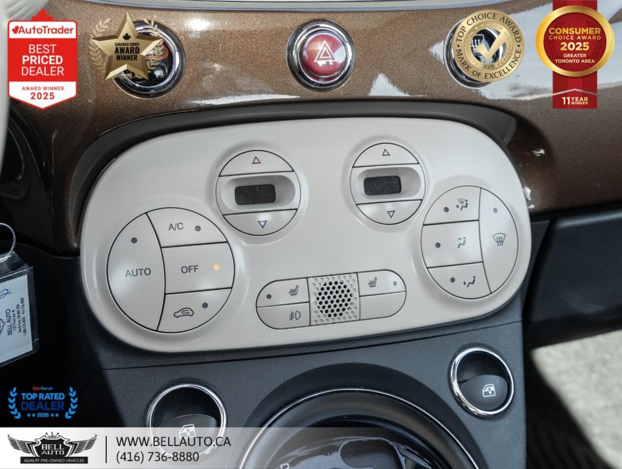 2014 FIAT 500 Lounge | SUNROOF | LTHR | HTDSEATS | CDPLAYER | NOACCIDENT Toronto ON