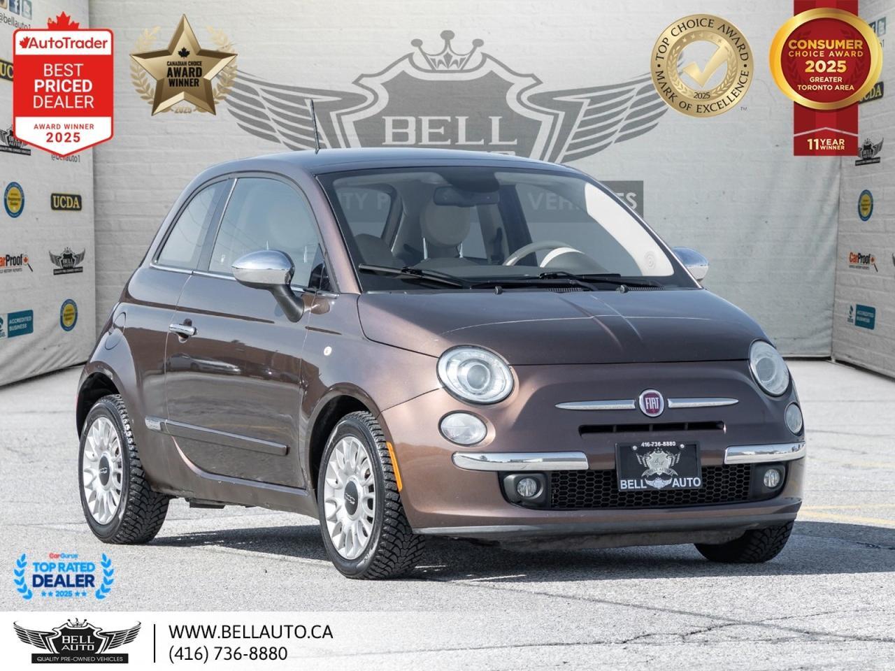 2014 FIAT 500 Lounge | SUNROOF | LTHR | HTDSEATS | CDPLAYER | NOACCIDENT
