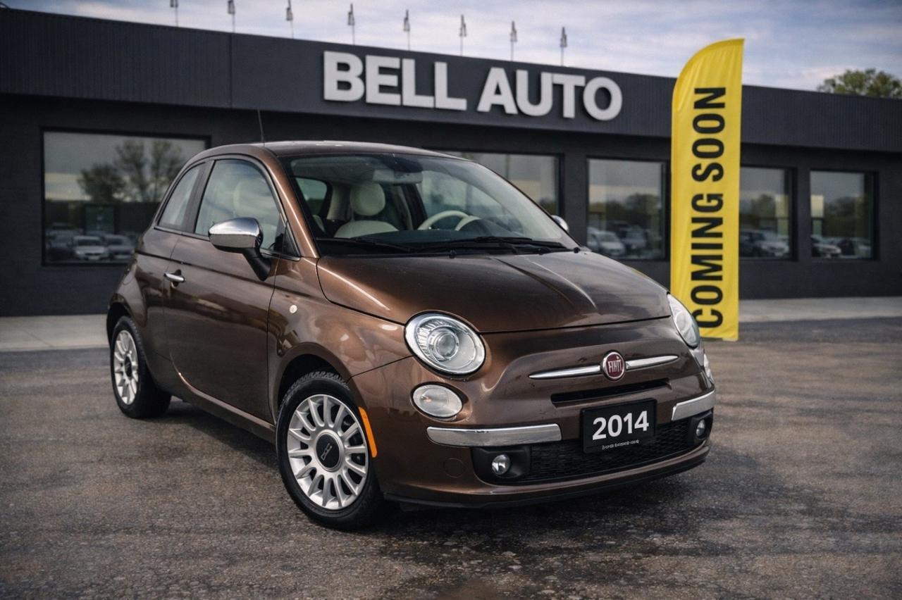 2014 FIAT 500 Lounge SUNROOF LTHR HTDSEATS CDPLAYER NOACCIDENT