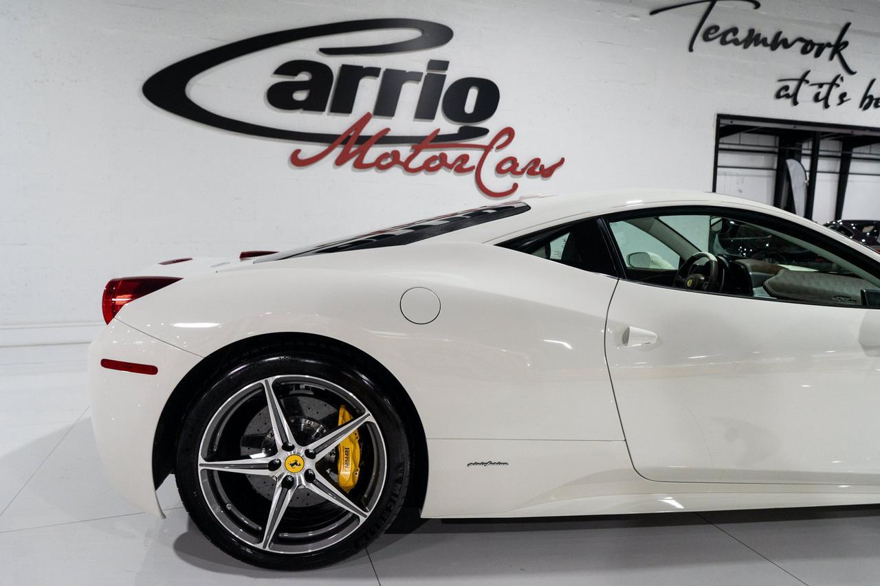 2014 Ferrari 458 Italia Bianco Avus paint, fully bespoke interior, JBL Professional audio system AND MUCH MORE!! Fort Lauderdale FL