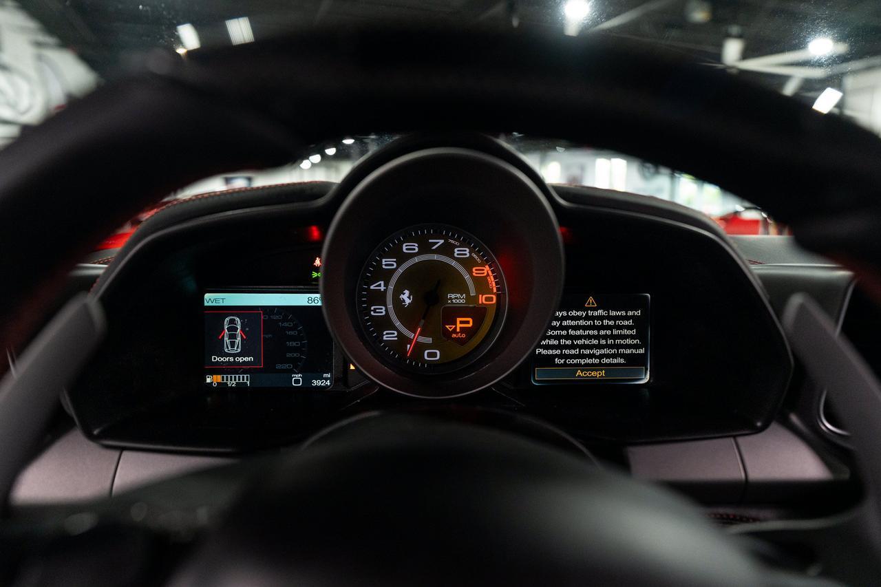 2014 Ferrari 458 Italia Rosso Scuderia paint, Nero leather interior, Scuderia shields, Giallo calipers, carbon wheel & MORE! Fort Lauderdale FL