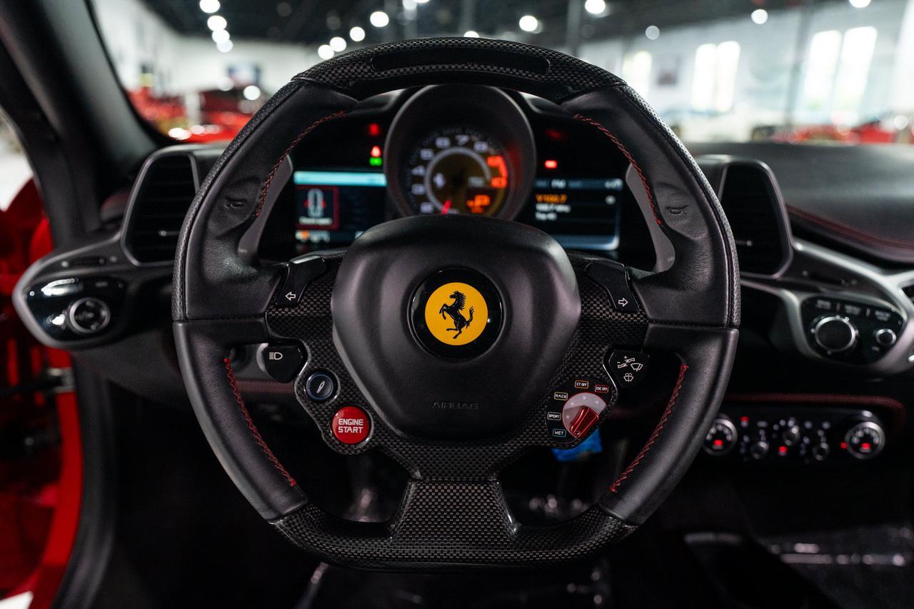 2014 Ferrari 458 Italia Rosso Scuderia paint, Nero leather interior, Scuderia shields, Giallo calipers, carbon wheel & MORE! Fort Lauderdale FL