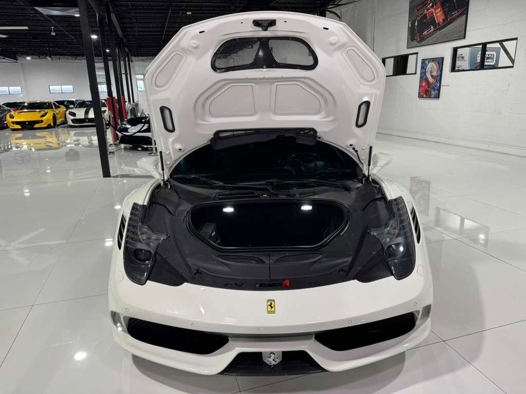 2014 Ferrari 458 Italia Speciale Bianco Avus paint, Nero interior, adaptive frontlight system, carbon galore AND MORE!! Fort Lauderdale FL