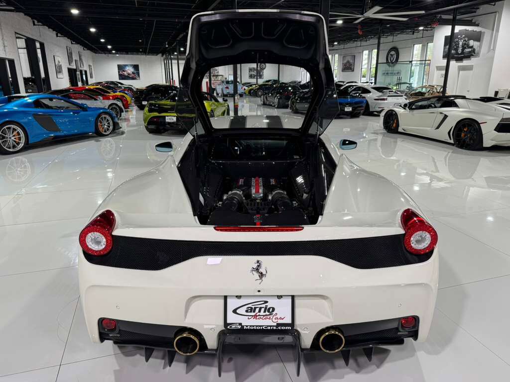 2014 Ferrari 458 Italia Speciale Bianco Avus paint, Nero interior, adaptive frontlight system, carbon galore AND MORE!! Fort Lauderdale FL