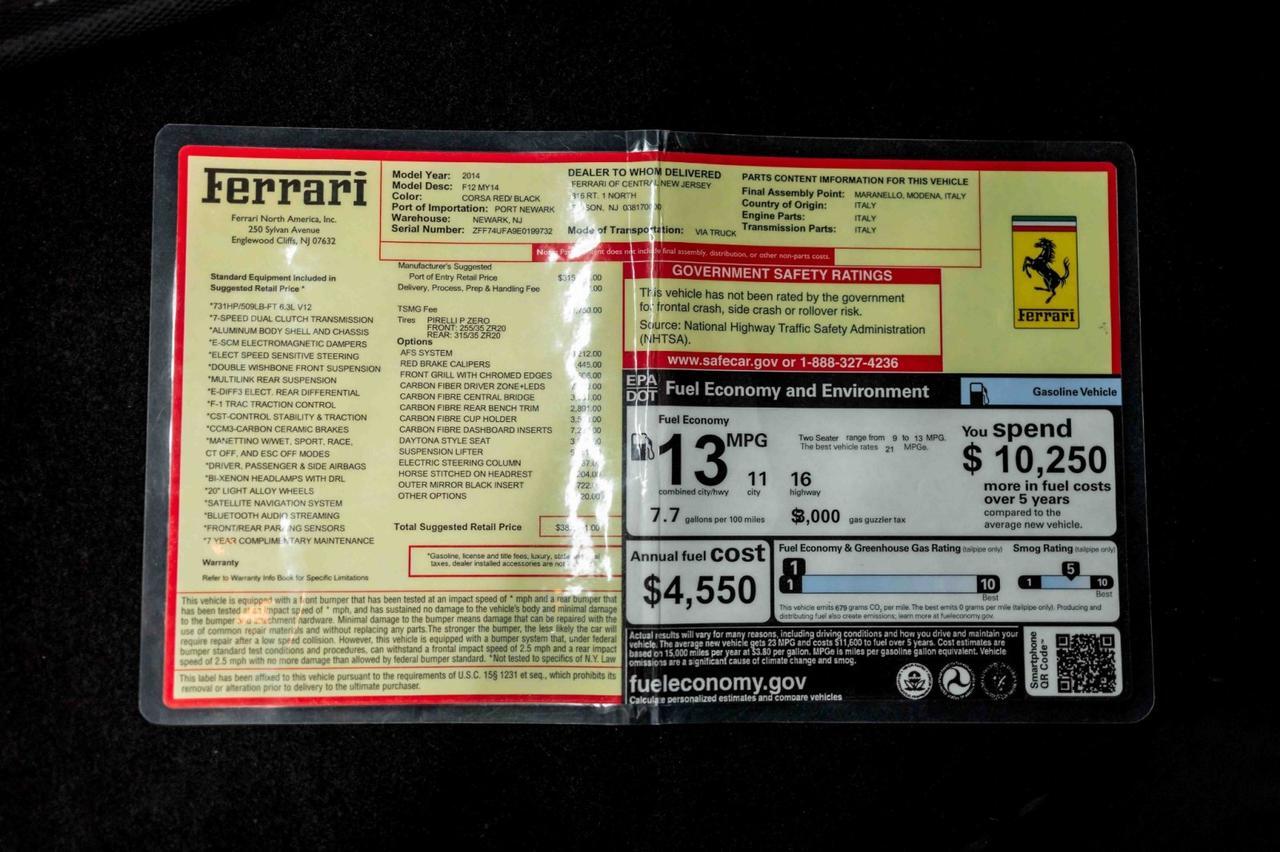 2014 Ferrari F12berlinetta Marietta GA
