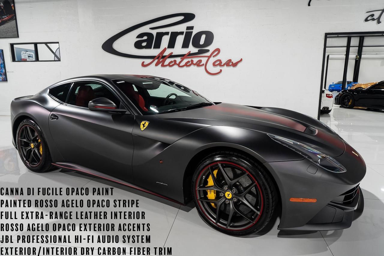 2014 Ferrari F12berlinetta Canna Di Fucile Opaco paint,Rosso Agelo Opaco accents,JBL Professional audio,carbon galore AND MORE!