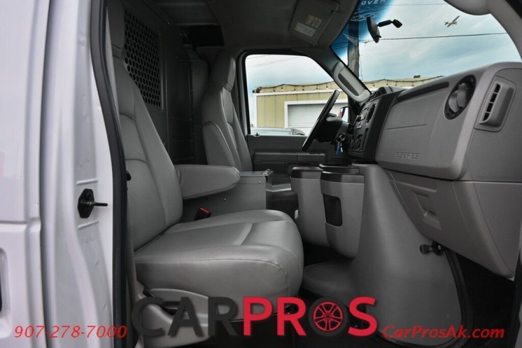 2014 Ford E-150 Econoline Cargo Van - Automatic - Cargo Shelves & Bins - Ladder Rack - Power Locks & Windows - Air Conditioning - Aux Input - Tow Pkg - 1 Owner Anchorage AK