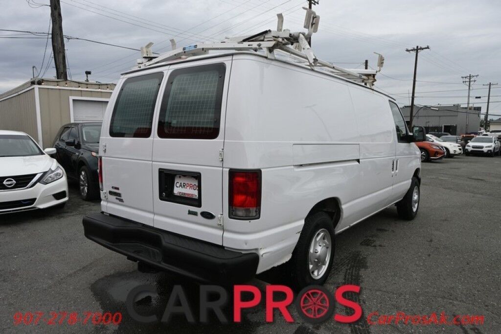 2014 Ford E-150 Econoline Cargo Van - Automatic - Cargo Shelves & Bins - Ladder Rack - Power Locks & Windows - Air Conditioning - Aux Input - Tow Pkg - 1 Owner Anchorage AK