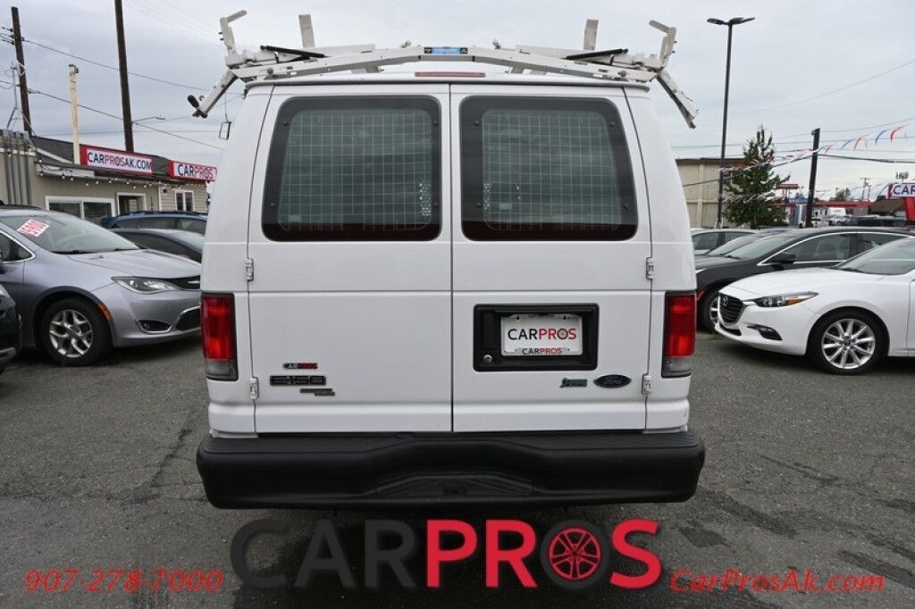 2014 Ford E-150 Econoline Cargo Van - Automatic - Cargo Shelves & Bins - Ladder Rack - Power Locks & Windows - Air Conditioning - Aux Input - Tow Pkg - 1 Owner Anchorage AK