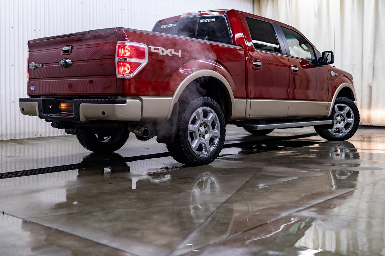 2014 Ford F-150 4x4 Super Crew King Ranch Leather Roof Nav Red Deer AB