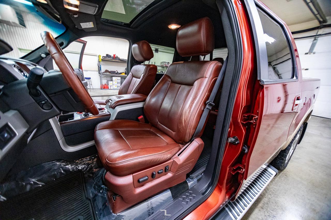 2014 Ford F-150 4x4 Super Crew King Ranch Leather Roof Nav Red Deer AB