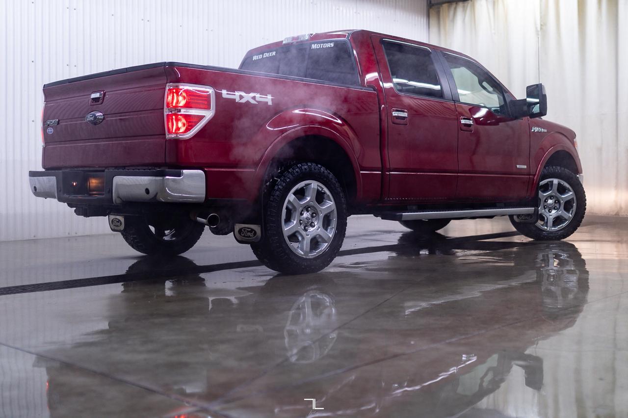2014 Ford F-150 4x4 Super Crew Lariat Leather Roof Nav Red Deer AB