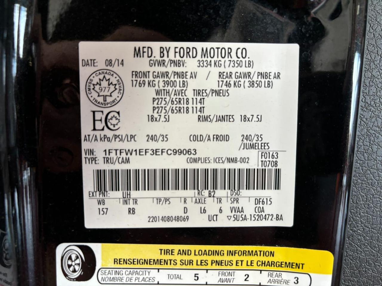 2014 Ford F-150 FX4 Franklin OH
