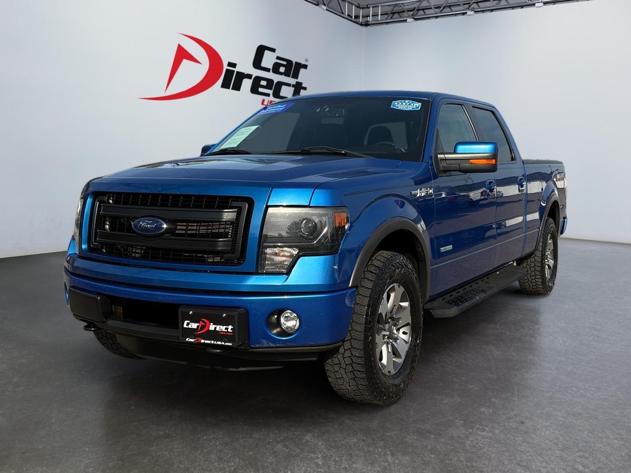 2014 Ford F-150 FX4, RUNNING BOARDS, TOW PACKAGE, SUNROOF, HEATED & COOLING SEATS, NAVIGATION, BACKUP CAMERA WITH PARKING SENSORS, REMOTE START, LOW MILES, RIDE THIS BRIGHT BLUE FORD OFF THE LOT!