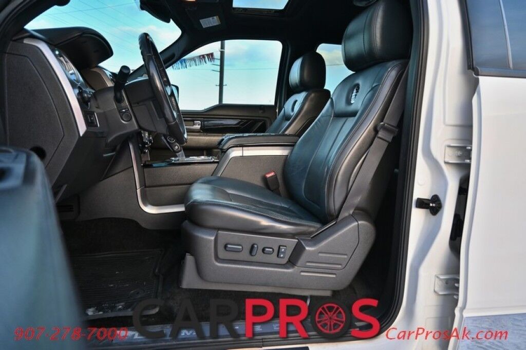 2014 Ford F-150 Platinum Limited - 6.2L V8 - All Wheel Drive - Power Heated/Cooled/Memory Leather Front Seats - NAV - Moonroof - Sony Sound System - Remote Start - Keyless Entry - Bedliner - Leer Tonneau Cover - Tow Pkg w/ Brake Controller Anchorage AK