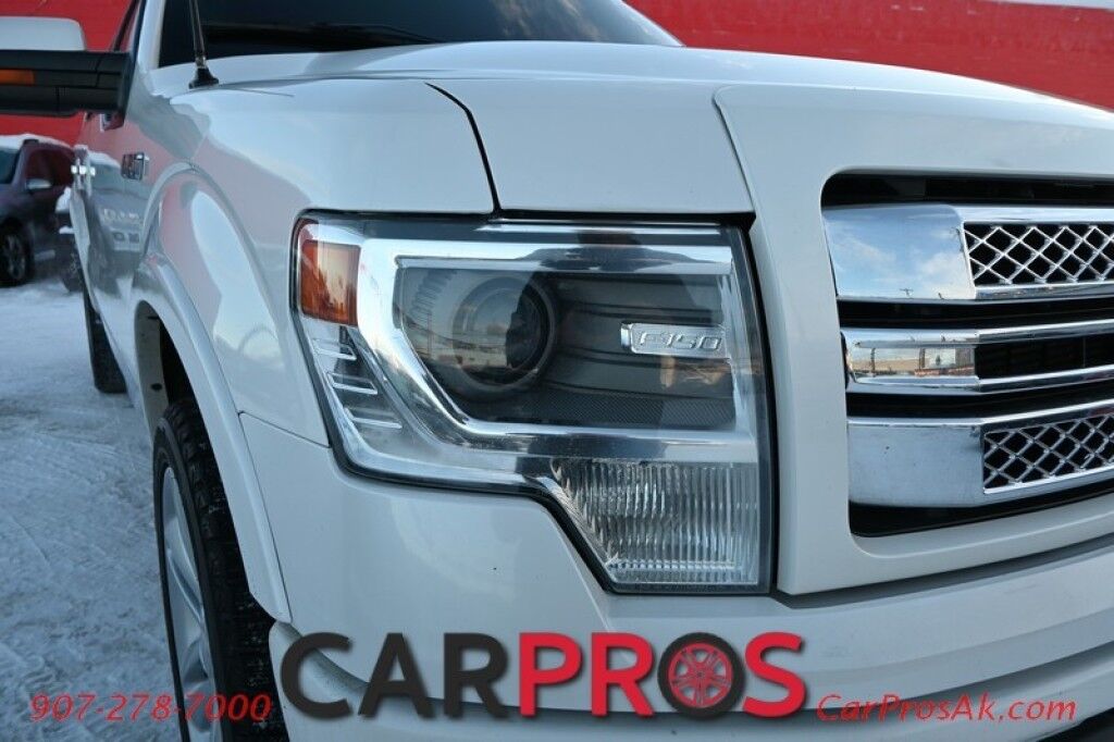 2014 Ford F-150 Platinum Limited - 6.2L V8 - All Wheel Drive - Power Heated/Cooled/Memory Leather Front Seats - NAV - Moonroof - Sony Sound System - Remote Start - Keyless Entry - Bedliner - Leer Tonneau Cover - Tow Pkg w/ Brake Controller Anchorage AK