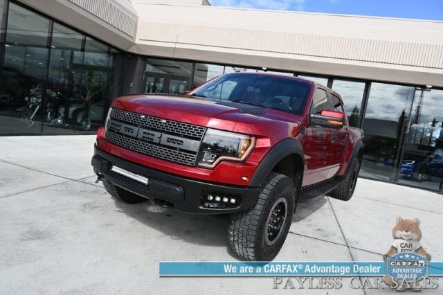 2014 Ford F-150 SVT Raptor / 4X4 / Crew Cab / 6.2L V8 / Luxury & Raptor Special Edition Pkg / Auto Start / Heated & Cooled Seats / NAV / Sony Speakers / Sunroof / Bluetooth / Back Up Cam / Keyless Entry / Tow Pkg / Block Heater / Roush Intake Anchorage AK