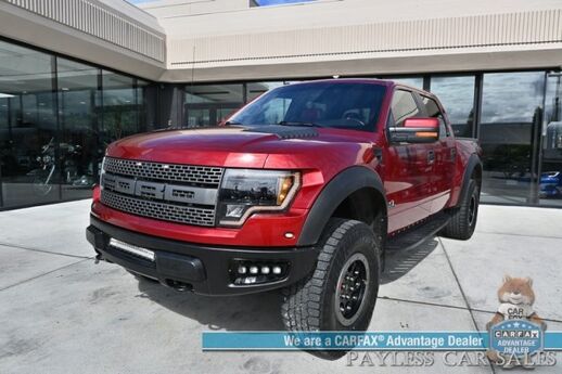 2014 Ford F-150 SVT Raptor / 4X4 / Crew Cab / 6.2L V8 / Luxury & Raptor Special Edition Pkg / Auto Start / Heated & Cooled Seats / NAV / Sony Speakers / Sunroof / Bluetooth / Back Up Cam / Keyless Entry / Tow Pkg / Block Heater / Roush Intake Anchorage AK