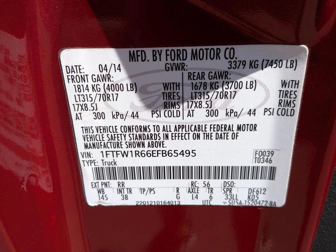 2014 Ford F-150 SVT Raptor Roseville CA