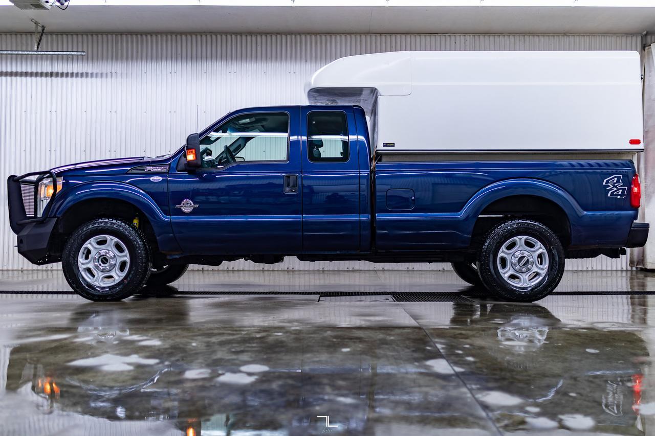 2014 Ford F-250 4x4 Super Cab XL Diesel Winch Topper Red Deer AB