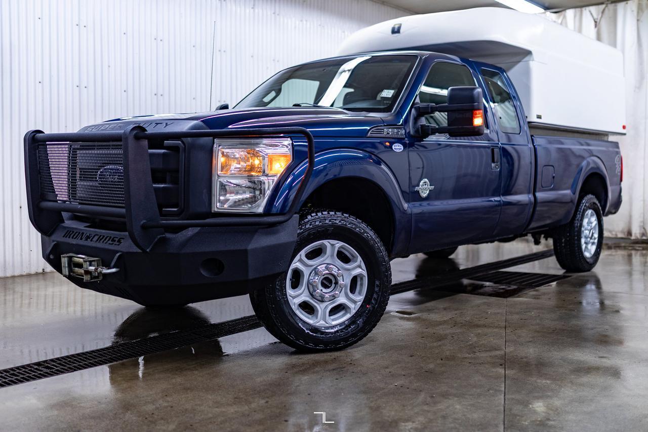 2014 Ford F-250 4x4 Super Cab XL Diesel Winch Topper Red Deer AB
