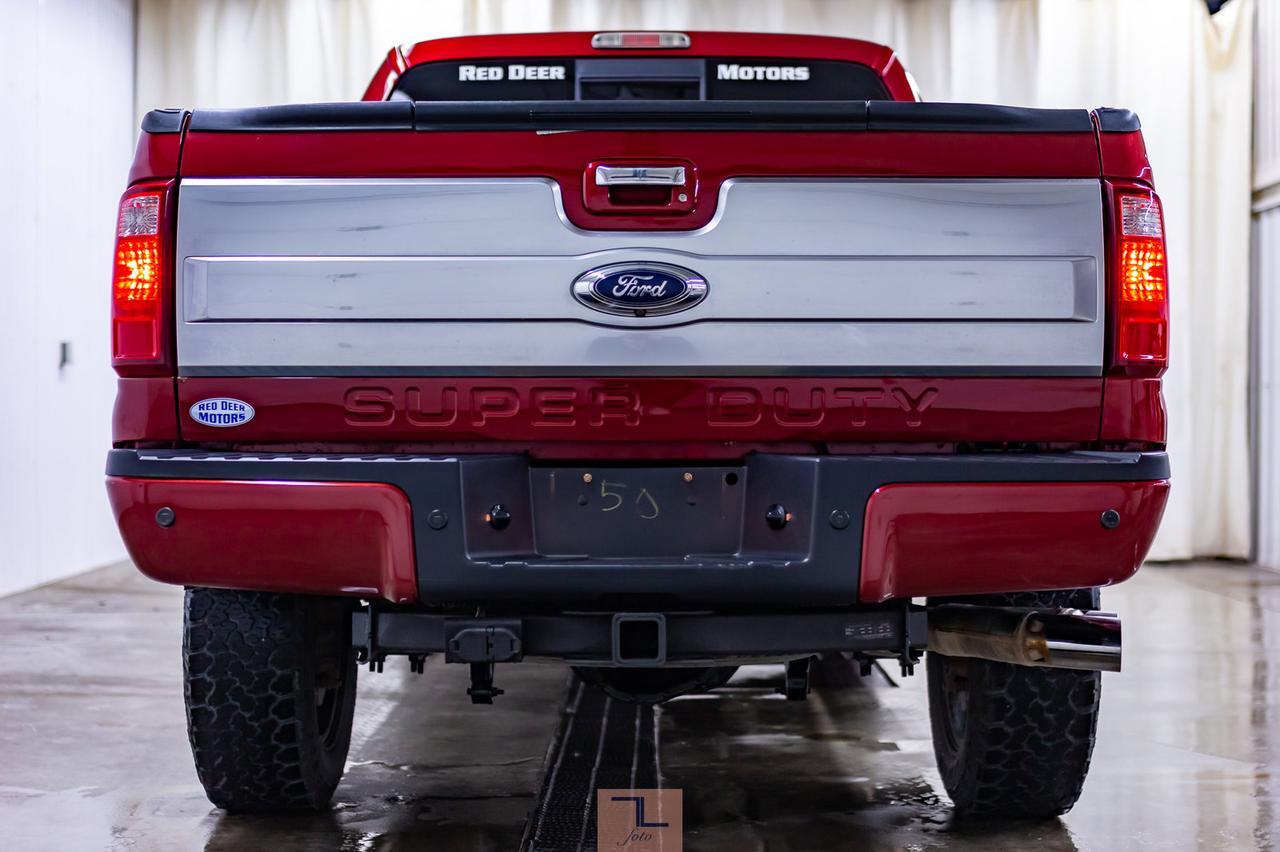 2014 Ford F-350 4x4 Crew Cab Platinum Diesel Leather Roof Nav Red Deer AB