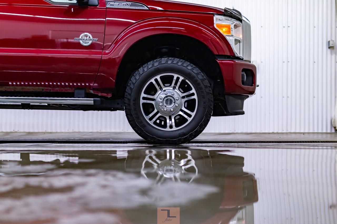 2014 Ford F-350 4x4 Crew Cab Platinum Diesel Leather Roof Nav Red Deer AB