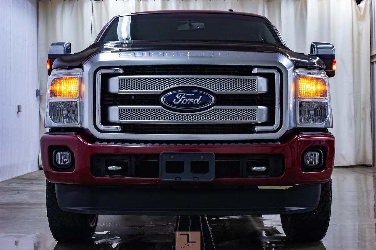 2014 Ford F-350 4x4 Crew Cab Platinum Diesel Leather Roof Nav Red Deer AB