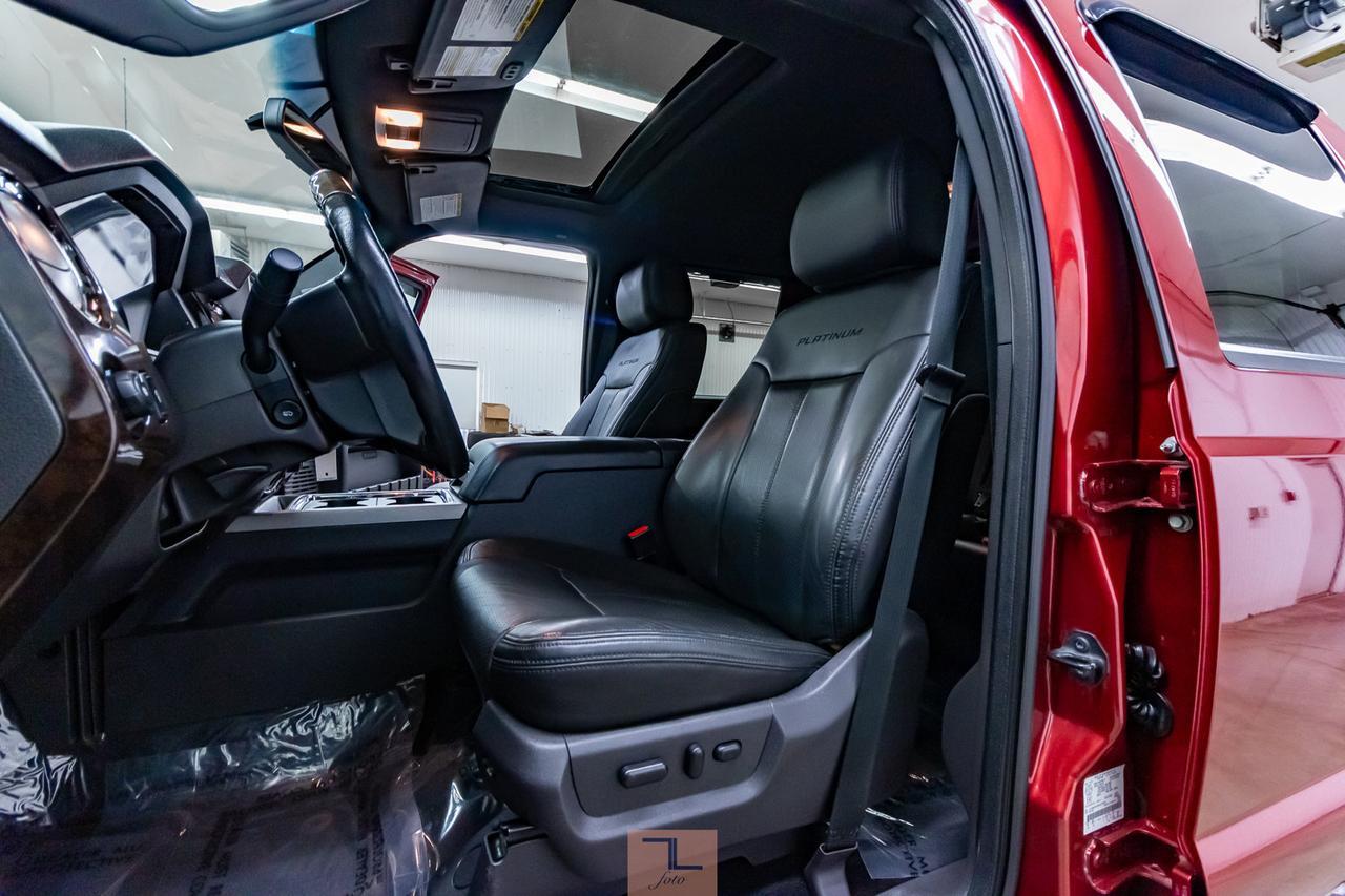 2014 Ford F-350 4x4 Crew Cab Platinum Diesel Leather Roof Nav Red Deer AB