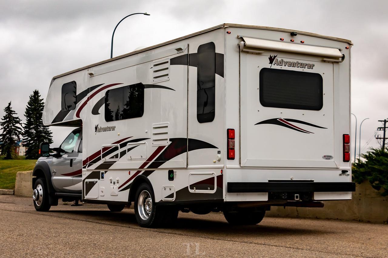 2014 Ford F-450 4x4 Crew Cab 29SD Quad Adventurer Diesel Red Deer AB