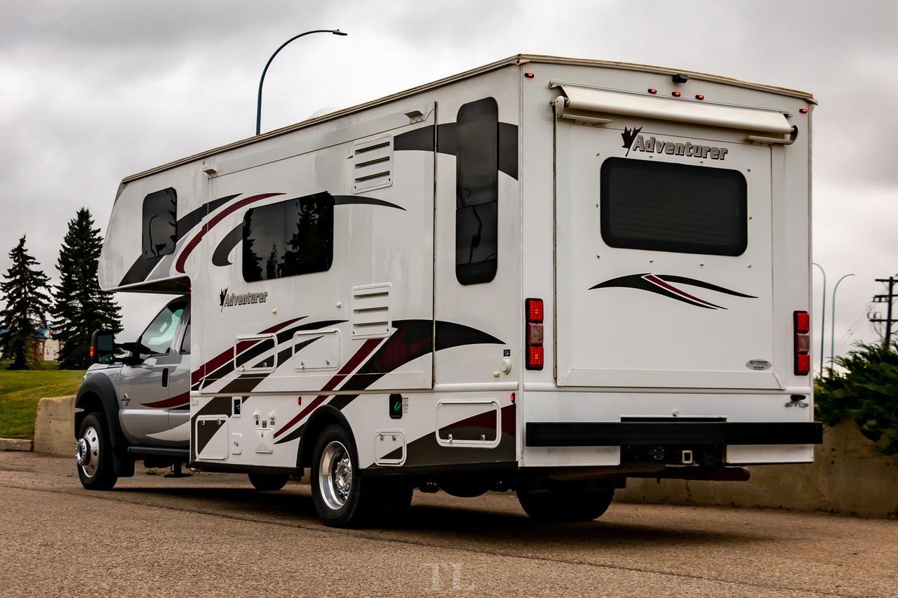 2014 Ford F-450 4x4 Crew Cab 29SD Quad Adventurer Diesel Red Deer AB
