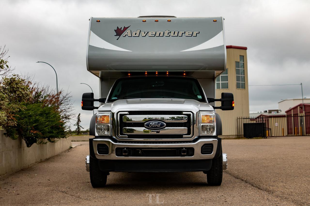 2014 Ford F-450 4x4 Crew Cab 29SD Quad Adventurer Diesel Red Deer AB