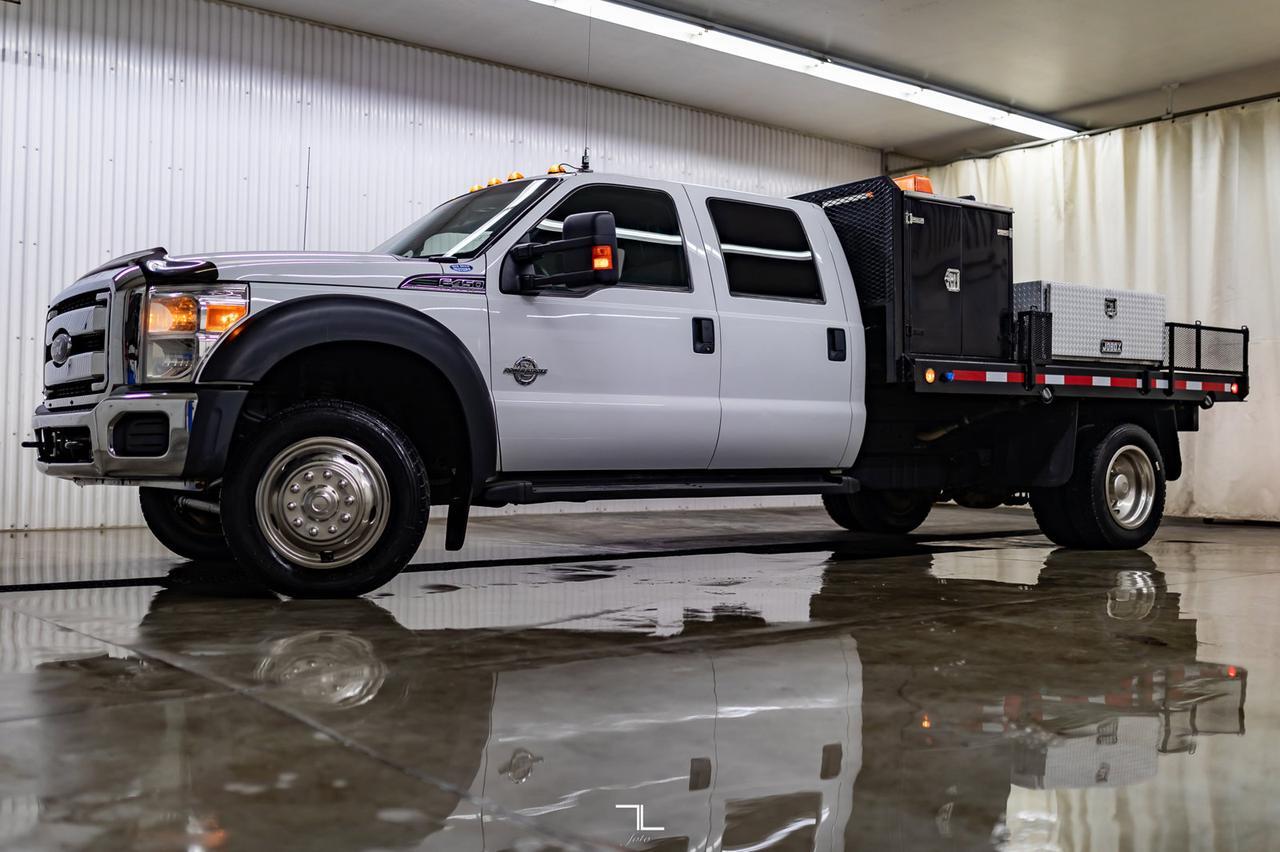 2014 Ford F-450 4x4 Crew Cab XLT Dually Deck Diesel Red Deer AB