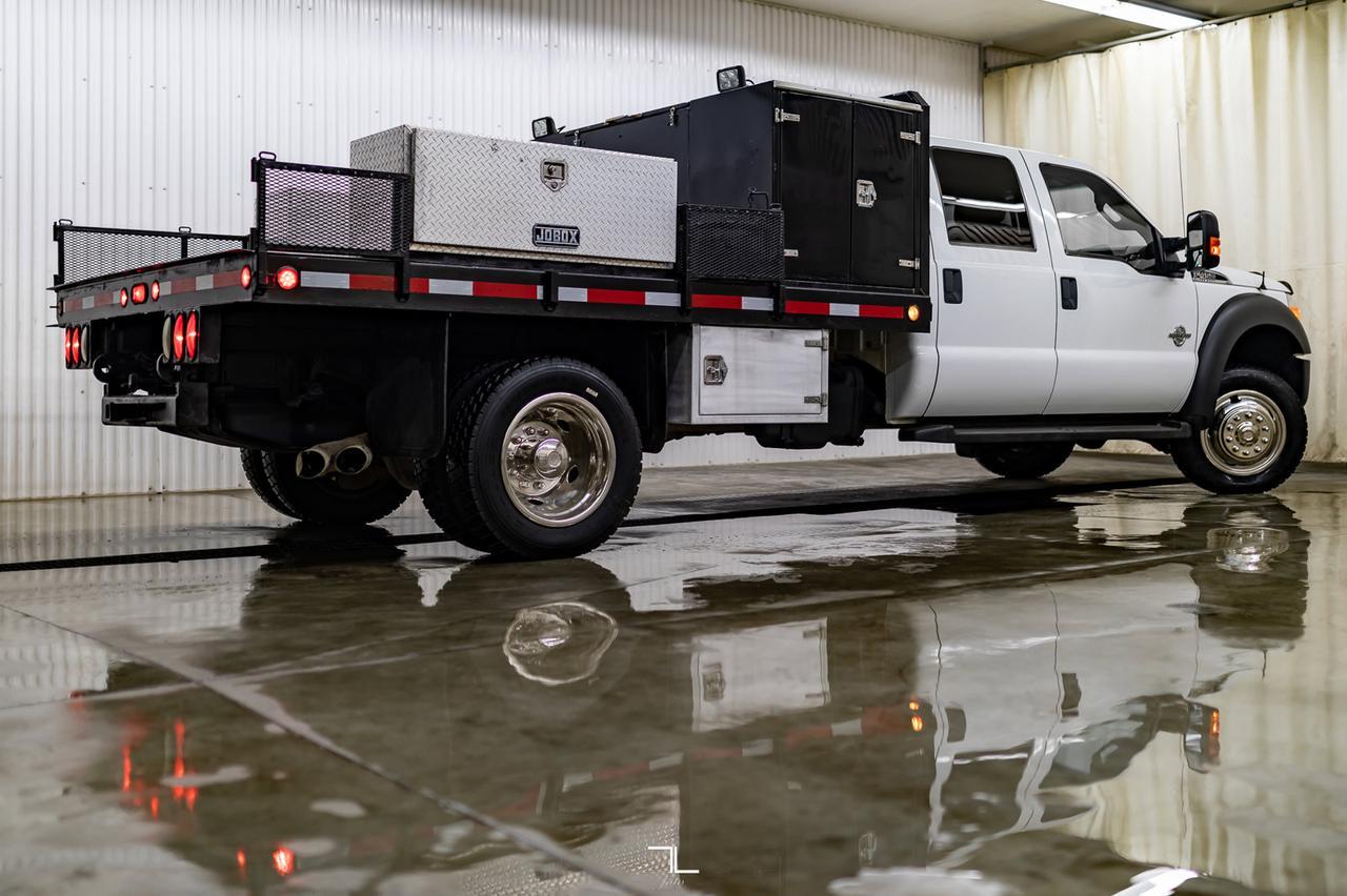 2014 Ford F-450 4x4 Crew Cab XLT Dually Deck Diesel Red Deer AB