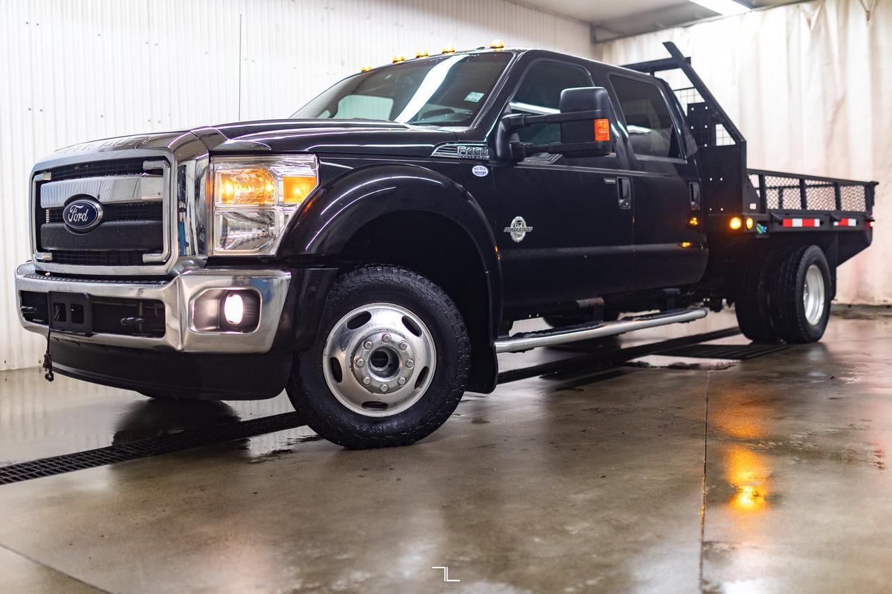 2014 Ford F-450 4x4 Crew Cab XLT Dually Deck Diesel Red Deer AB